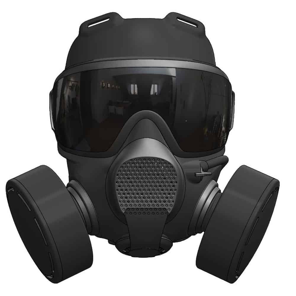 As part of their LBM (Low Burden Mask) gas mask design project, Airboss com...